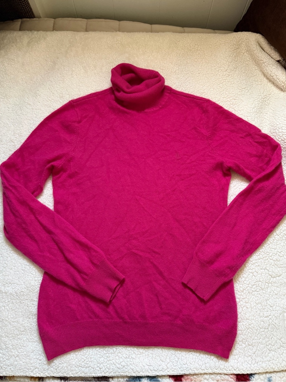 Ralph Lauren Hot Pink Turtleneck Sweater